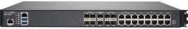 Alt view image 5 of 13 - SonicWALL - 01-SSC-3215 - SonicWall NSA 3650 High Availability Network Security/Firewall Appliance - 16 Port -