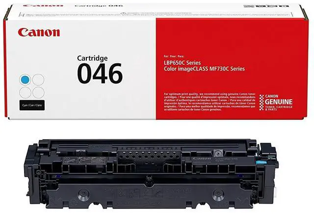 Alt view image 7 of 20 - Canon Genuine Toner, Cartridge 046 Cyan (1249C001), 1 Pack Color imageCLASS MF735Cdw, MF733Cdw, MF731Cdw, LBP654Cdw Laser Printers