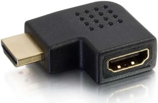 Alt view image 8 of 10 - C2G 43291 Right Angle HDMI Adapter - Left Exit, Black