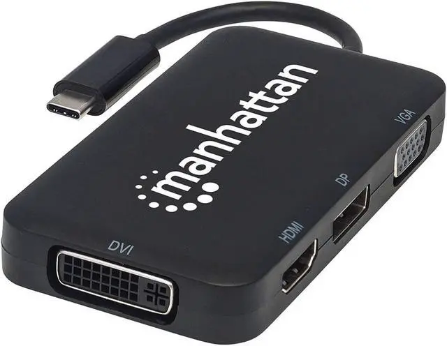 Alt view image 8 of 9 - Manhattan 152600 Usb-C 4-In-1 Audio/Video Converter
