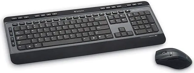 Alt view image 5 of 20 - Verbatim 99788 Wireless Keyboard & 6Button Mouse Combo Black Hot Keys
