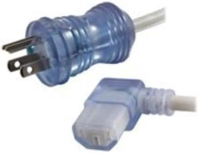 Alt view image 3 of 5 - 12FT 16AWG HSPTL PWR CBL, 5-15P-C13R CLR