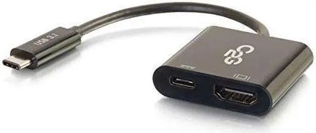 Main image of C2g Usb C To Hdmi Adapter With Power Delivery - Usb Type C To Hdmi Black