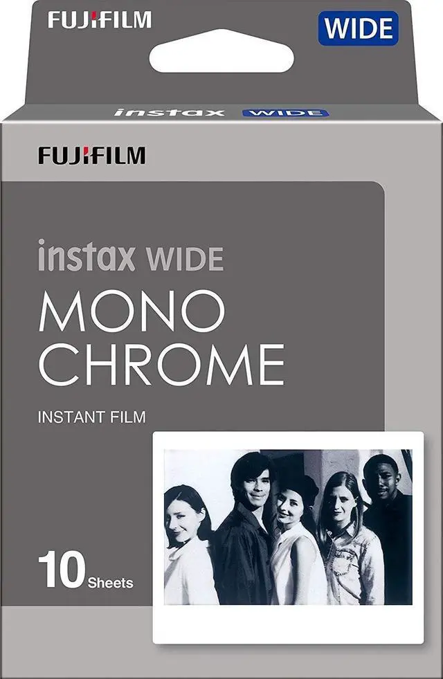 Alt view image 3 of 17 - Fujifilm Instax Wide Monochrome Film, White (16564101)