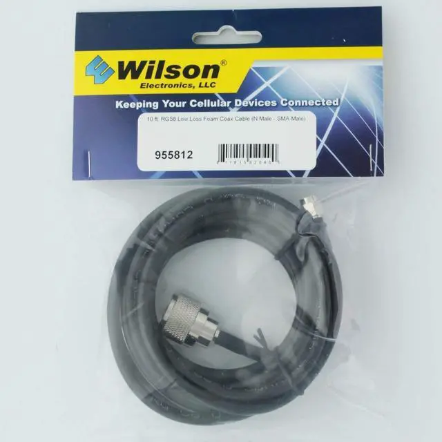 Alt view image 3 of 7 - Wilson 10' RG58 Coax Cable N-Male / SMA-Male - 955812