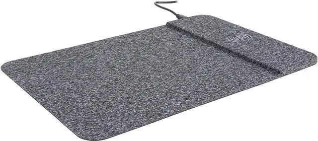 Alt view image 8 of 20 - Allsop Powertrack Wireless Charging Mouse Pad 13 x 8.75 Gray 32192