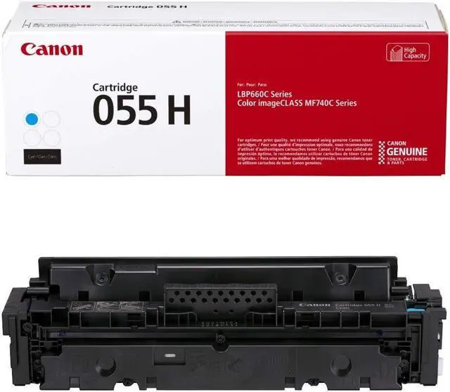Alt view image 3 of 11 - Canon 3019c001 (055h) High-Yield Toner, 5,900 Page-Yield, Cyan 3019C001