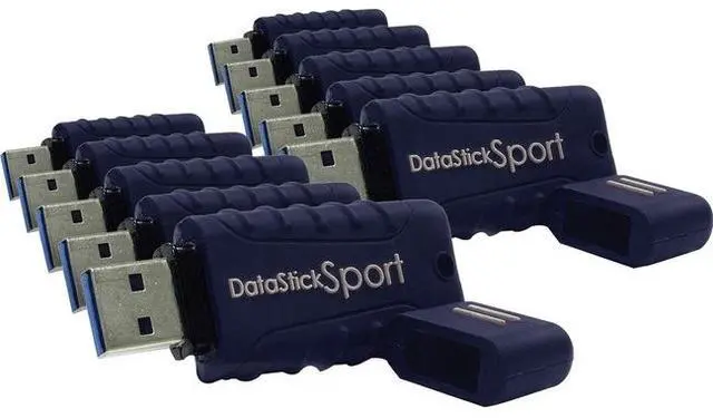 Alt view image 3 of 10 - Centon S1-U3W2-8G-10B Valuepack Usb 3.0 Datastick Sport (Blue) , 8Gb 10 Pack