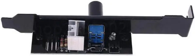 Alt view image 4 of 5 - 3 Channels Fan Hub 1 Knob Cooling Fan Speed Controller for Cpu Case Hdd Vga Pwm Fan Pci Bracket Power By 12V Fan Control