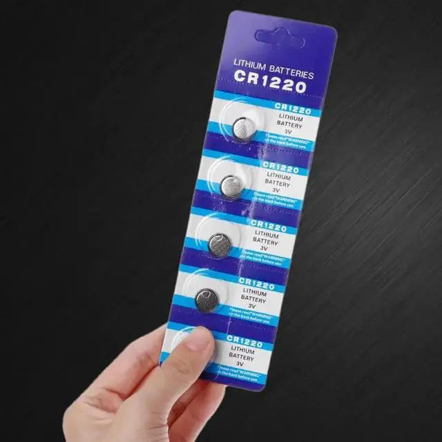 Alt view image 2 of 6 - 10PCS Button Battery CR1220 Lithium Coin Cell Batteries 1.55V DL1220 BR1220 LM1220 CR 1220 Electronic Watch Toy Remote