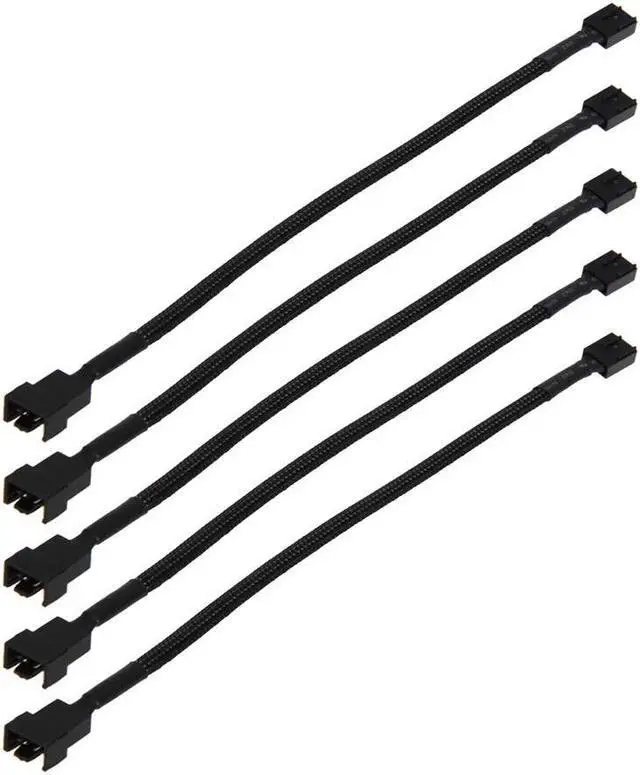 Main image of Cables 5pcs/lot 4 Pin PWM Connector Case Fan Extension Power Cable for Compure CPU for  Case Fan 12inch