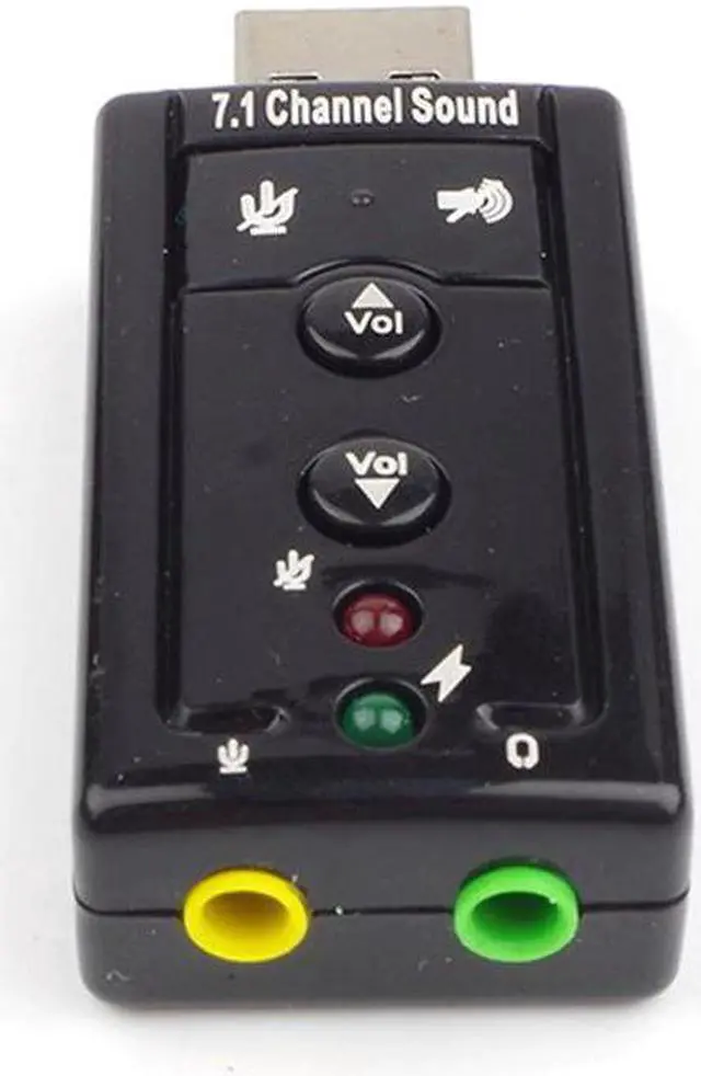 Main image of Sound Card 7.1 Channel  External Sound Card 3D Surround Sound With Button Control Sound Card