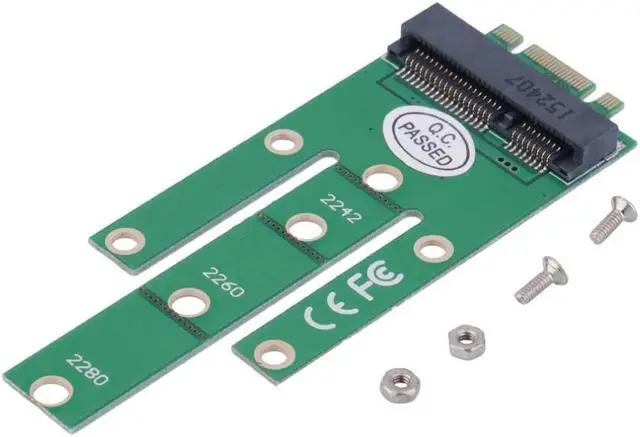 Alt view image 2 of 5 - NGFF M2 B SATA-Based Solid State Drives to MSATA Adapter Converter Card for Windows for WinCE & for Linux