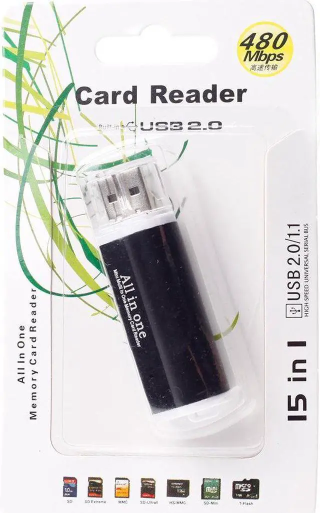 Alt view image 5 of 5 - USB2.0 All In One Multi-Function Memory Card Reader For Micro SD SDHC TF M2 MS