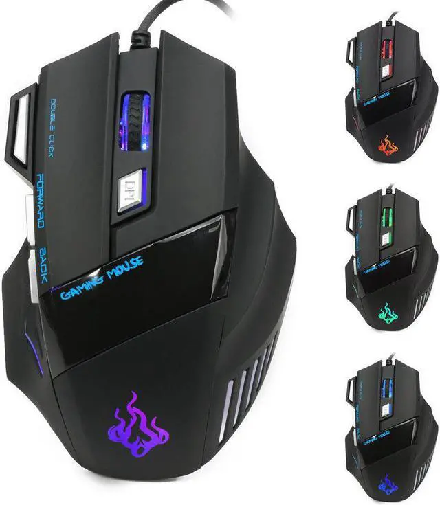 Main image of 5500 DPI 7 Button LED Optical USB Wired Gaming Mouse Mice For Pro Gamer Cool