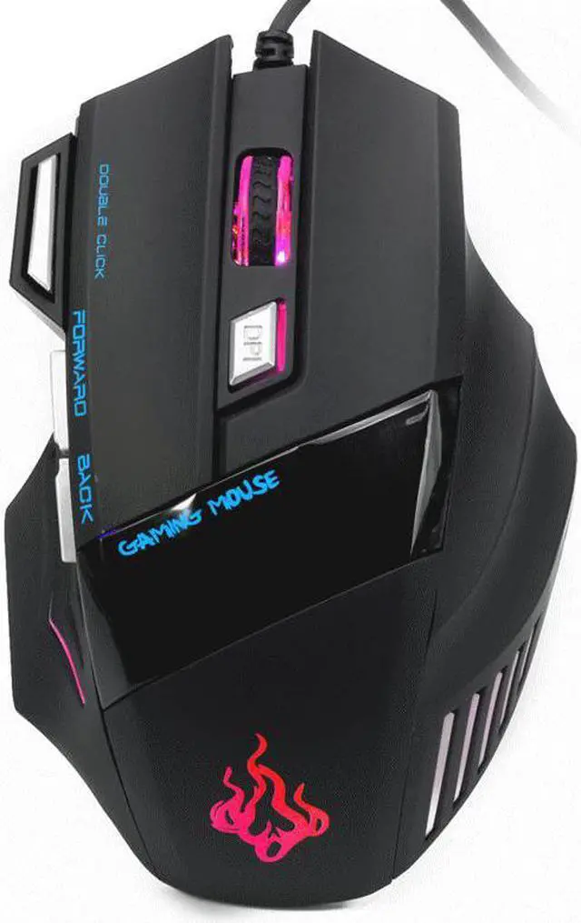 Alt view image 5 of 7 - 5500 DPI 7 Button LED Optical USB Wired Gaming Mouse Mice For Pro Gamer Cool