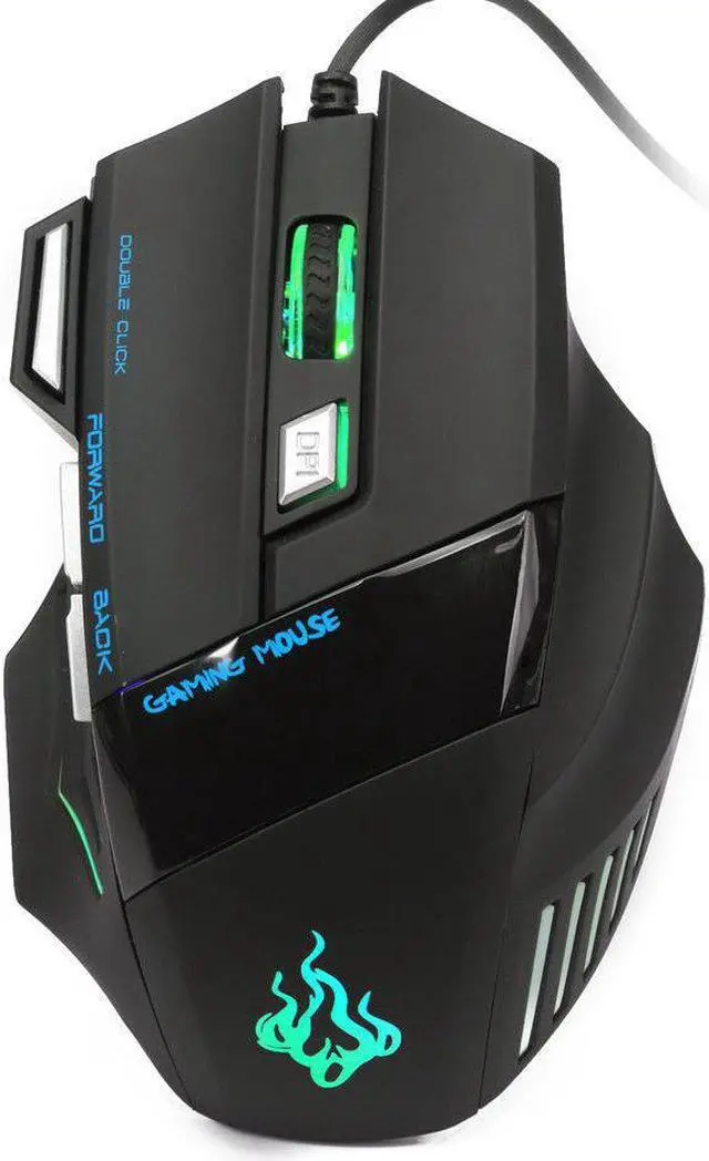 Alt view image 7 of 7 - 5500 DPI 7 Button LED Optical USB Wired Gaming Mouse Mice For Pro Gamer Cool