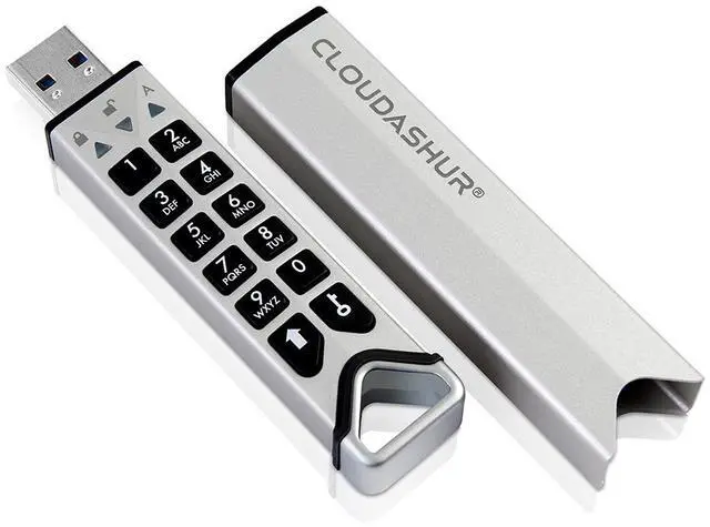 Alt view image 3 of 4 - iStorage CloudAshur Hardware security module - Password protected, dust and water resistant, portable, military grade hardware encryption - 5 Factor authentication IS-EM-CA-256