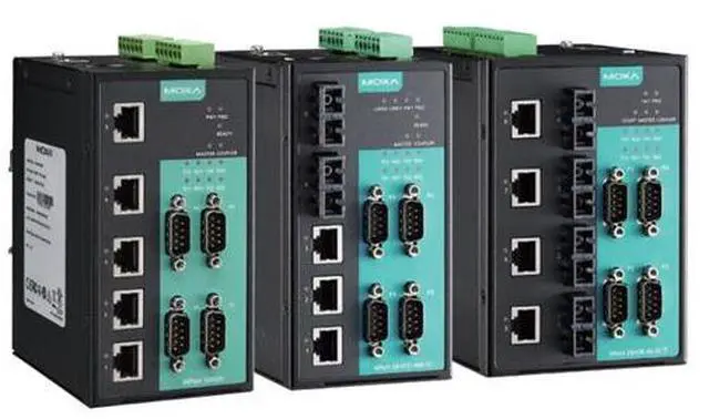 Main image of Moxa NPort S8455I - 4 RS-232/422/485 ports, 5 10/100M Ethernet ports, 12 to 48 VDC, 2 kV isolation protection, 0 to 60  Degree C