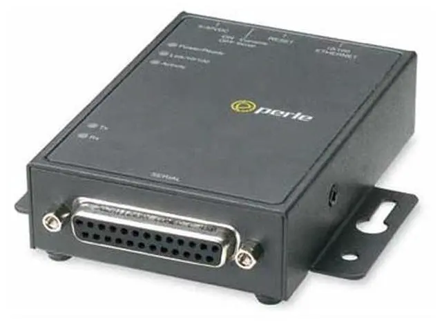 Main image of Perle 04031784 IOLAN DS1 G25F Serial Device Server: 1 x DB25F connector with software selectable RS232/422/485 interface
