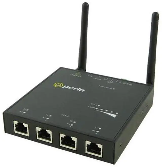Main image of Perle 04031684 IOLAN SDG4 W Device Server: Wireless LAN (WiFi) client IEEE 802.11 a, b, g, n @ 2.4Ghz/5Ghz, 4 x RJ45 connectors