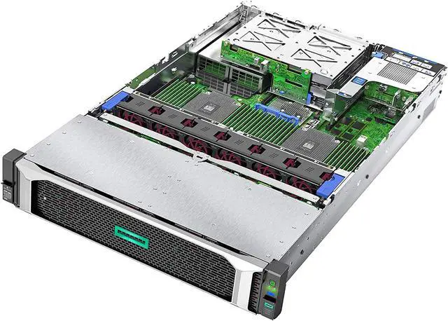 Alt view image 3 of 6 - HP ProLiant DL385 Gen10 Business Server Bundle with 2 EPYC 7302 16 Core 3.0GHz CPU, 512GB RAM, 7.68TB Enterprise SSDs, RAID, Rail Kit, Win Server 2019