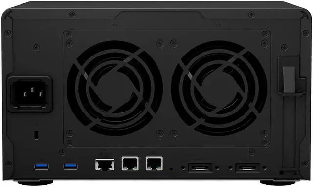 Alt view image 4 of 5 - Synology DiskStation DS1621+ NAS Server with Ryzen 2.2GHz CPU, 32GB Memory, 24TB SSD Storage, 1TB M.2 NVMe SSD, 4 x 1GbE LAN Port, DSM Operating System