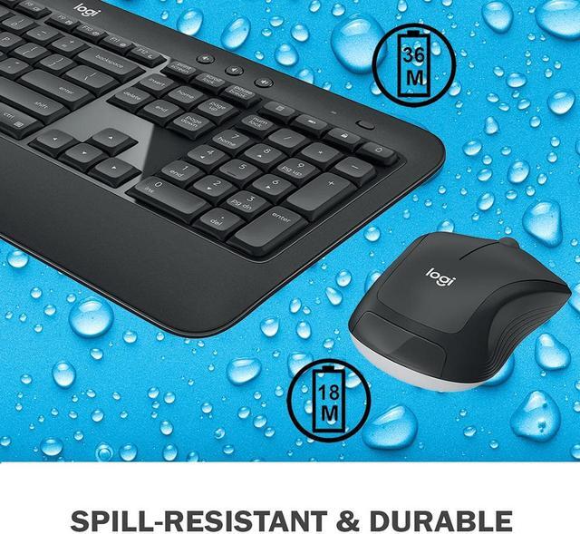Alt view image 5 of 7 - Logitech MK540 Advanced Wireless Keyboard & Mouse Combo Travel Home Office Modern Bundle for PC & Laptop, Pack of 4