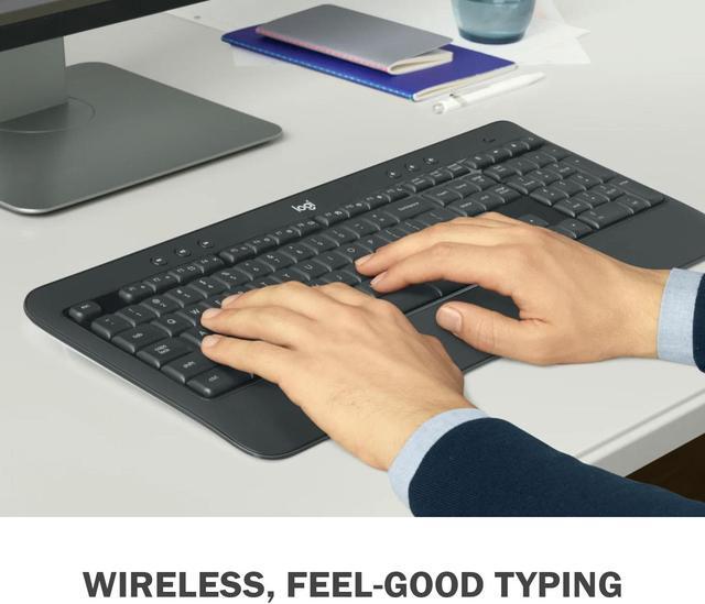 Alt view image 3 of 7 - Logitech MK540 Advanced Wireless Keyboard & Mouse Combo Travel Home Office Modern Bundle for PC & Laptop, Pack of 4