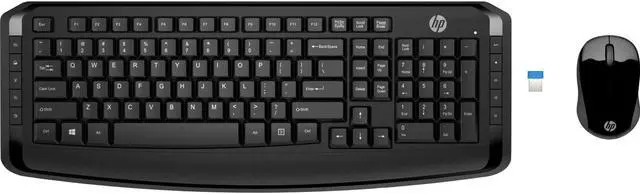 Alt view image 2 of 7 - HP Wireless Keyboard & Mouse 300 PC Accessories Bundle with Gel Mouse & Wrist Pads, & Micro Glow in the Dark Bluetooth Speaker with Professional Sound, Built-in Mic & Remote Selfie Button