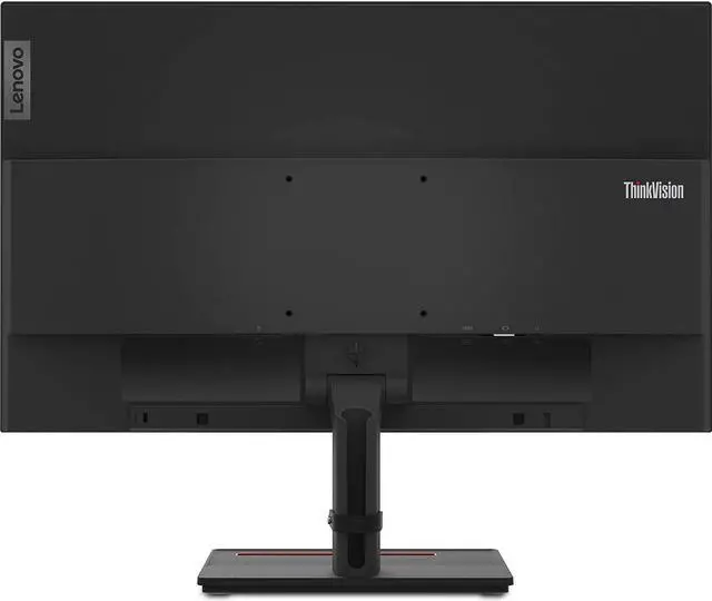 Alt view image 4 of 7 - Lenovo ThinkVision S24e-20 23.8" Full HD 1920 x 1080 WLED LCD Monitor 2-Pack Bundle with Mini Glow in the Dark Speaker, 250 Nit, FreeSync, HDMI-VGA, Raven Black, & Adjustable Desk Mount Monitor Stand