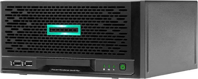 Alt view image 2 of 5 - Hewlett Packard Enterprise HPE ProLiant MicroServer Gen10 Plus v2 Ultra Micro Tower Server for Small Business, Xeon E-2314 2.8GHz, 64GB Memory, 16TB SSD