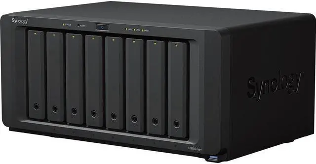 Alt view image 2 of 7 - Synology DiskStation DS1823xs+ NAS Server with Ryzen 3.35GHz CPU, 32GB Memory, 32TB HDD Storage, 1TB M.2 NVMe SSD, 1 x 10GbE LAN Port, DSM Operating System