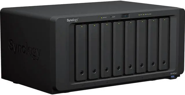 Alt view image 6 of 7 - Synology DiskStation DS1823xs+ NAS Server with Ryzen 3.35GHz CPU, 32GB Memory, 32TB HDD Storage, 1TB M.2 NVMe SSD, 1 x 10GbE LAN Port, DSM Operating System