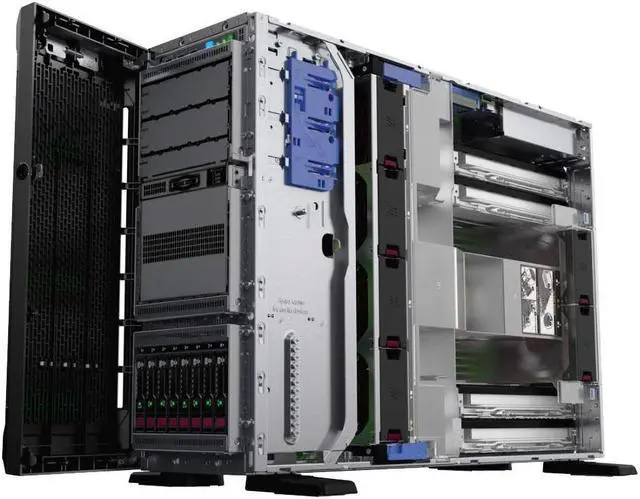 Alt view image 4 of 4 - HPE ProLiant ML350 Gen10 Tower Server Bundle with Dual Xeon 6148 2.40 GHz, 256GB DDR4 Memory, 30.72TB Enterprise SSD Storage, RAID, Dual Power, iLO, Server 2022 Standard