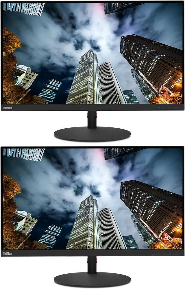 Main image of Lenovo ThinkVision T27p 27-inch 3840 x 2160 LED Backlit 4K Ultra HD Widescreen LCD Monitor, 2-Pack Bundle with HDMI, VGA, DisplayPort, USB Hub, Ethernet, USB-C