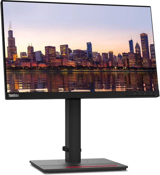 Alt view image 2 of 7 - Lenovo ThinkVision T22i 22-inch 1920 x 1080 LED FHD LCD, 2-Pack Bundle with HDMI, DisplayPort, USB Hub, Dual Monitor Stand, ThinkPad USB-C Dock, MK670 Wireless Keyboard & Mouse, Gel Mouse & Wrist Pad