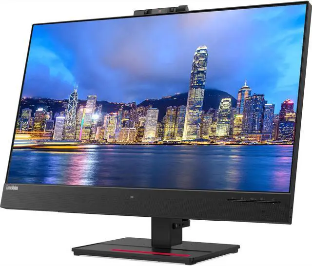 Alt view image 2 of 7 - Lenovo ThinkVision T27hv 2-Pack Bundle with T27h, HDMI, DisplayPort, USB Hub, Webcam, Speaker, Microphone, Dual Monitor Stand, ThinkPad USB-C Dock, MK670 Wireless Keyboard & Mouse, Mouse & Wrist Pad