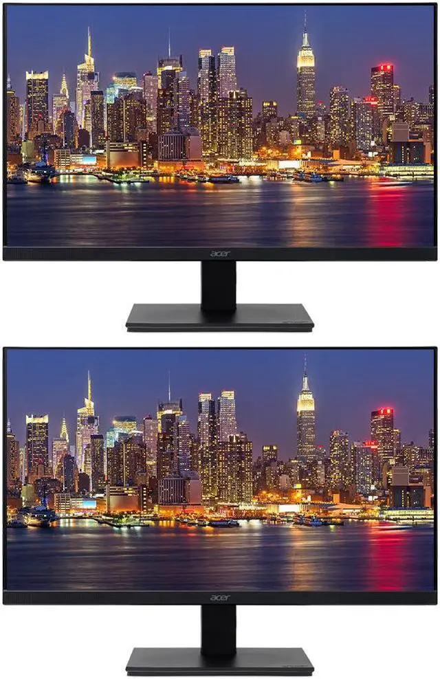 Alt view image 6 of 6 - Acer Vero V7 V277Y E BI 27-inch 1080P Full HD IPS 100 Hz 4 ms Backlit Widescreen LCD Monitor, 2-Pack bundle with Eye Care, VGA, HDMI