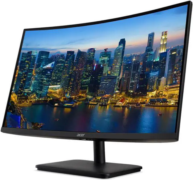 Alt view image 2 of 5 - Acer Nitro ED270R V Curved 27-inch 1080P Full HD 165 Hz 1 ms LED Gaming Monitor, 2-Pack bundle with Eye Care, Frameless, FreeSync, HDMI, DisplayPort, Desk Mount Dual Monitor Stand
