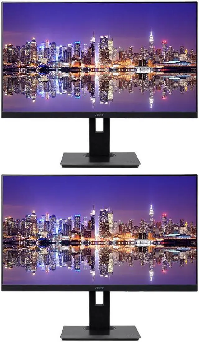 Main image of Acer B277 27-inch 1080P Full HD IPS 75 Hz 4 ms Backlit Widescreen LCD Monitor, 2-Pack bundle with Eye Care, USB Hub, HDMI, DisplayPort, Integrated Speakers