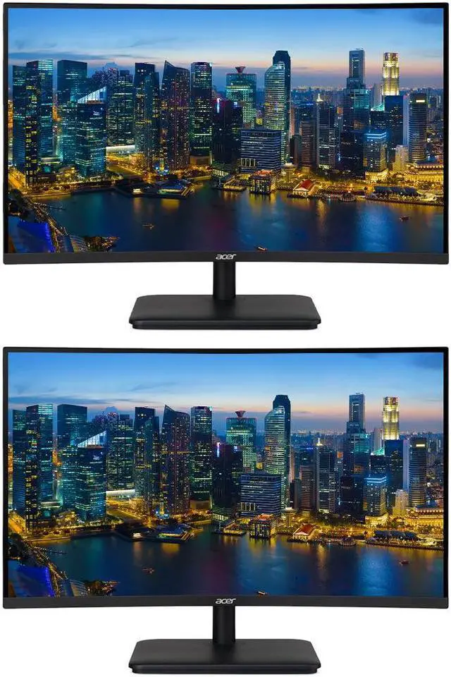 Main image of Acer Nitro ED270R V Curved 27-inch 1080P Full HD 165 Hz 1 ms LED Gaming Monitor, 2-Pack bundle with Eye Care, Frameless, FreeSync, HDMI, DisplayPort