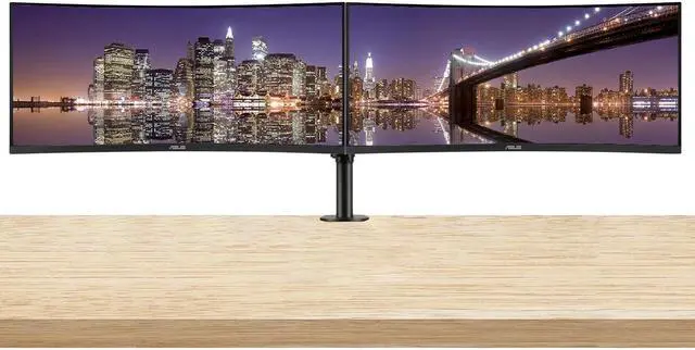 Main image of Asus VA34VCPSN 34-inch Curved 3440 x 1440 100 Hz Dual 2K UWQHD Business Monitor, 2-Pack Bundle with Dock, DisplayPort, HDMI