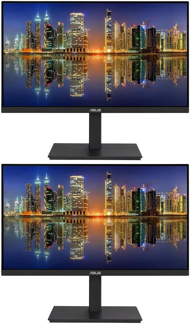 Main image of Asus VA24ECPSN 24-inch 1080P Full HD IPS LCD Business Monitor, 2-Pack Bundle with Dock, DisplayPort, HDMI, USB-C, Ethernet, USB Hub, Integrated Speaker