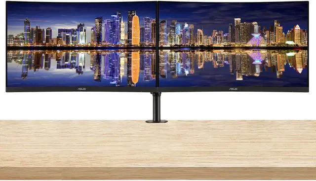Main image of Asus TUF VG328H1B 32 1920 x 1080 FHD 165 Hz 1 ms LCD Gaming Monitor, 2-Pack Bundle with Low Motion Blur, Eye Care, FreeSync Premium, VGA, HDMI, Integrated Speakers, Desk Mount Dual Monitor Stand