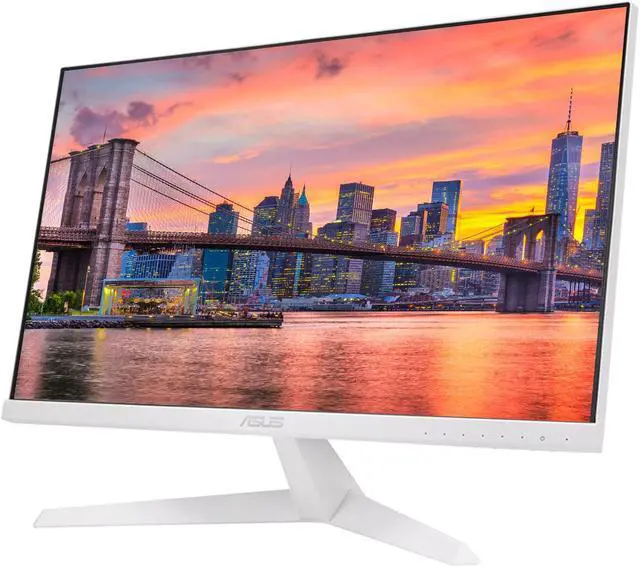 Alt view image 2 of 6 - Asus VY279HE-W 27-inch 1920 x 1080 FHD 75 Hz 1 ms LCD Monitor, 2-Pack Bundle with Adaptive-Sync, Eye Care Plus, Color Augmentation, VGA, HDMI, White, Desk Mount Dual Monitor Stand