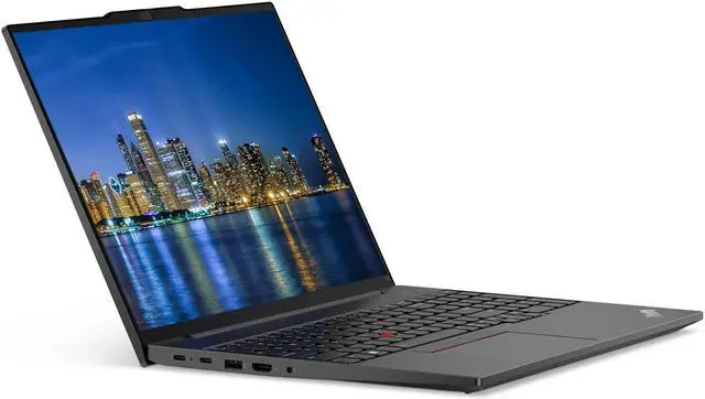 Alt view image 2 of 7 - Lenovo E16 16" Ryzen 5, 16GB RAM, 256GB SSD, Notebook Bundle with 2 x ThinkVision T24i 24" Monitors, Dual Stand, USB-C Dock, MK540 Wireless Keyboard & Mouse, Gel Pad, Webcam, Headphones, Bag