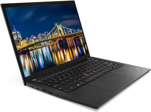 Alt view image 2 of 7 - Lenovo T14 Gen 4 Touchscreen 14" Ryzen 5, 16GB RAM, 512GB SSD, Windows 11 Pro ThinkPad Bundle with 2 x ThinkVision T24i 24" Monitors, Dual Stand, USB-C Dock, Keyboard & Mouse, Webcam, Headphones, Bag