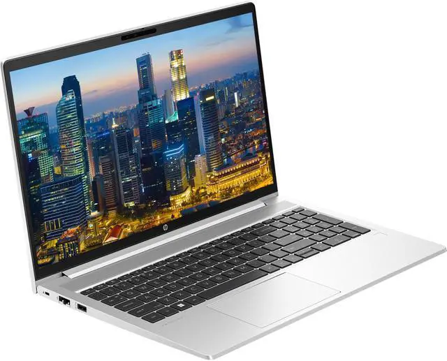 Alt view image 2 of 7 - HP ProBook 455 G10 15.6" Ryzen 7, 16GB RAM, 512GB SSD, Bundle with 2 x EliteDisplay E27 27" Monitors, Dual Stand, USB-C Dock, MK540 Wireless Keyboard and Mouse, Gel Pad, Webcam, Headphones, Bag
