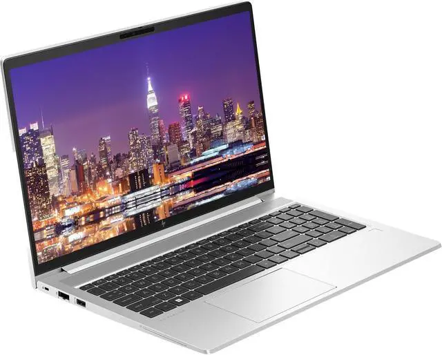 Alt view image 2 of 7 - HP EliteBook 655 G10 15.6" Ryzen 5, 16GB RAM, 512GB SSD, Windows 11 Pro Notebook Bundle with 2 x EliteDisplay E27 27" Monitors, Dual Stand, USB-C Dock, Keyboard and Mouse, Webcam, Headphones, Bag